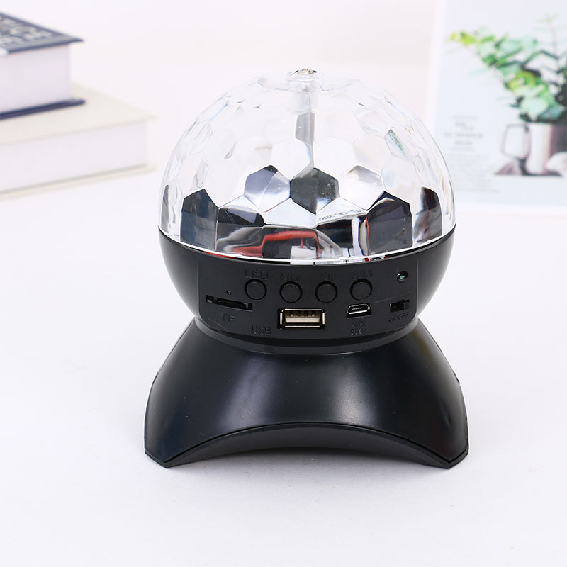 led voice-controlled large magic ball laser light, KTV magic ball light, bar seven-color rotating light, high-volume subwoofer Specification image