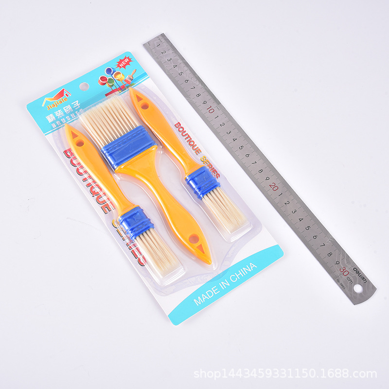 Manufacturer's in-stock paint brushes, colored plastic brushes, barbecue brushes, multi-purpose kitchen oil brushes details Picture