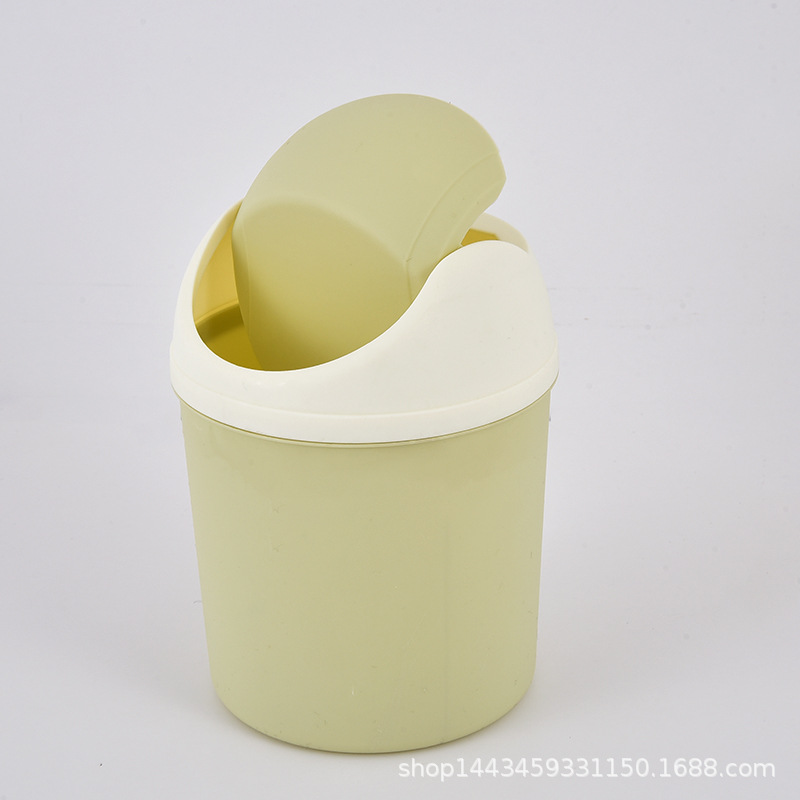 Creative new mini desktop trash can, home desk covered small trash can, miscellaneous storage and cleaning trash can Application Scenario