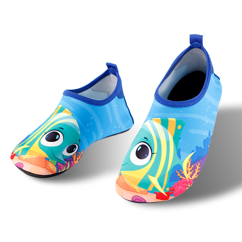 Outdoor wading shoes Stream tracing shoes cartoon beach shoes children's skin yoga shoes