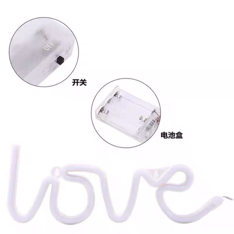 Love霓虹灯字母LED造型灯生日表白求婚婚庆场地布置装饰浪漫道具详情图3