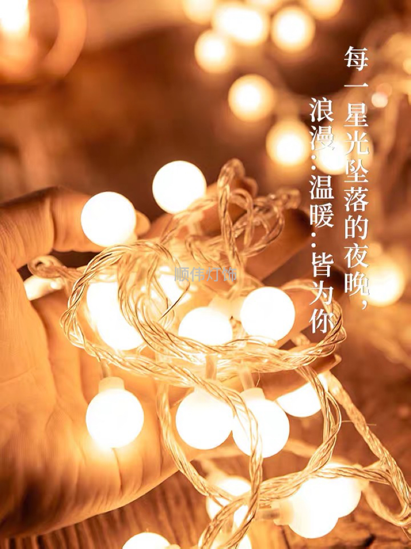 室内LED灯串实物图