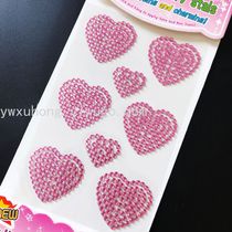 Custom love diamond sticker Round acrylic sticker Acrylic sticker/sticker/car sticker/face sticker