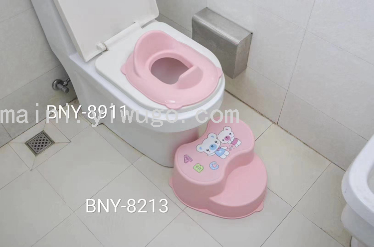 Children's bathroom step stool, sink step, toilet step stool, toilet seat, toilet seat, cute foot stool