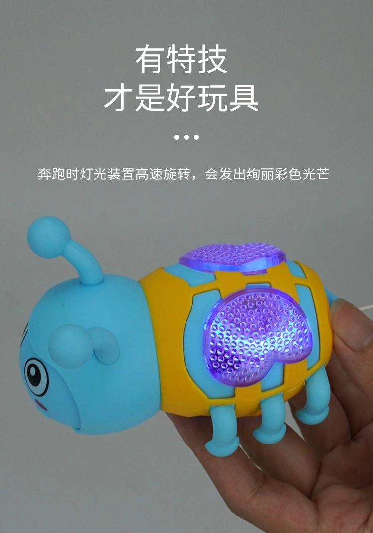 Spring toy, drawstring, little bee, glowing, new and unique baby gift, children's creative small toy factory direct sales Specification drawing
