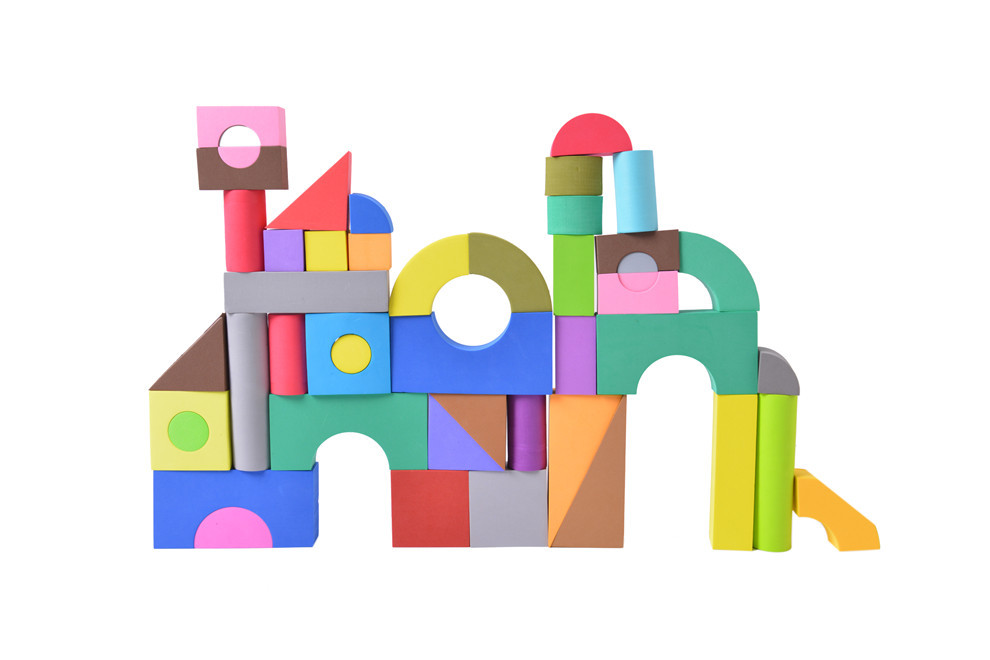 儿童大块泡沫EVA积木块软体海绵积木特大号拼搭拼装益智玩具