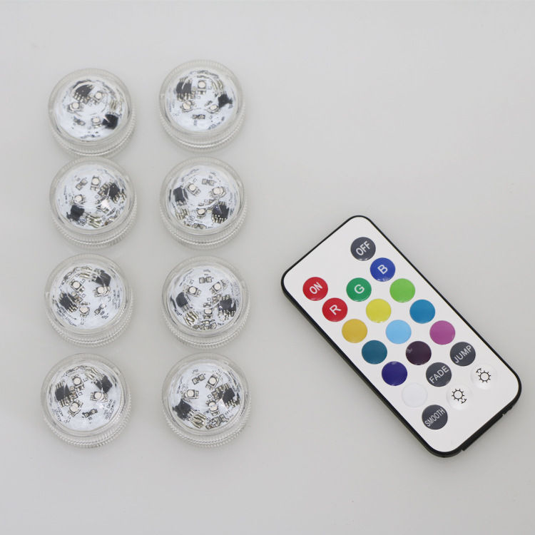 LED remote control waterproof diving lamp, color-changing electronic candle lamp, decorative handicrafts and ornaments details Picture