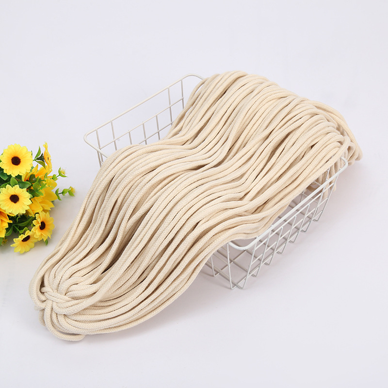 现货供应优质本白棉质绳子 diy服装辅料工业装饰绳厂家批发