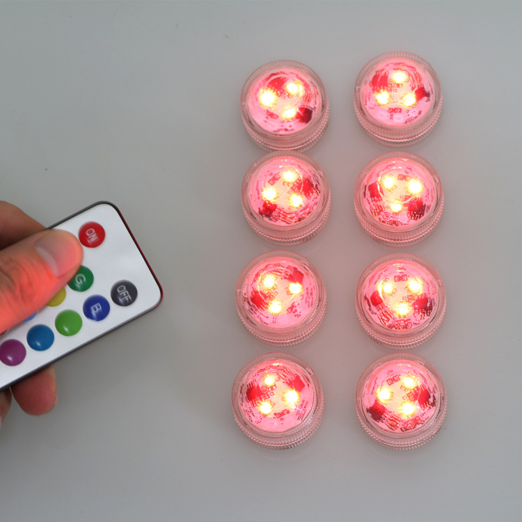 LED remote control waterproof diving lamp, color-changing electronic candle lamp, decorative handicrafts and ornaments Specification image