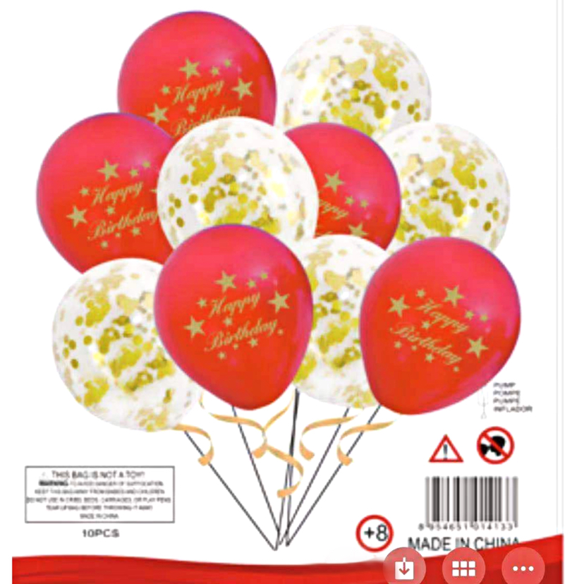 Birthday sequined balloon set, first birthday party decoration for boys and girls, pink and blue paper crumb balloon party decoration
