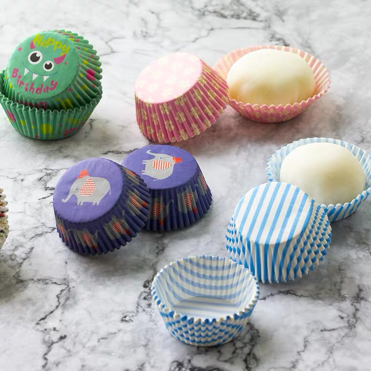 小蛋糕纸杯 cupcake 连模用蛋糕纸托  雪媚娘纸托 盒装约100只