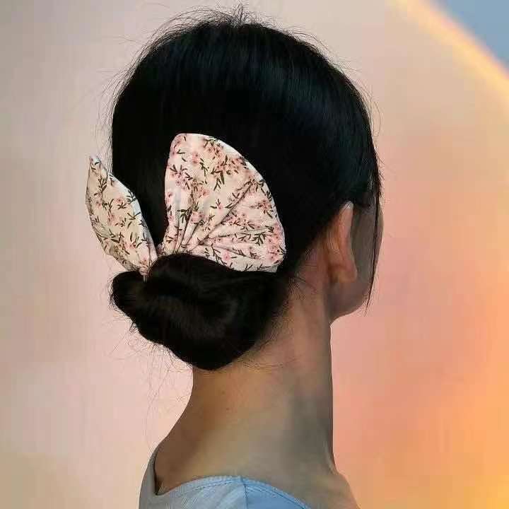 2021 new lazy tie hair magic monochrome printed hair headband manufacturers direct spot Application Scenario