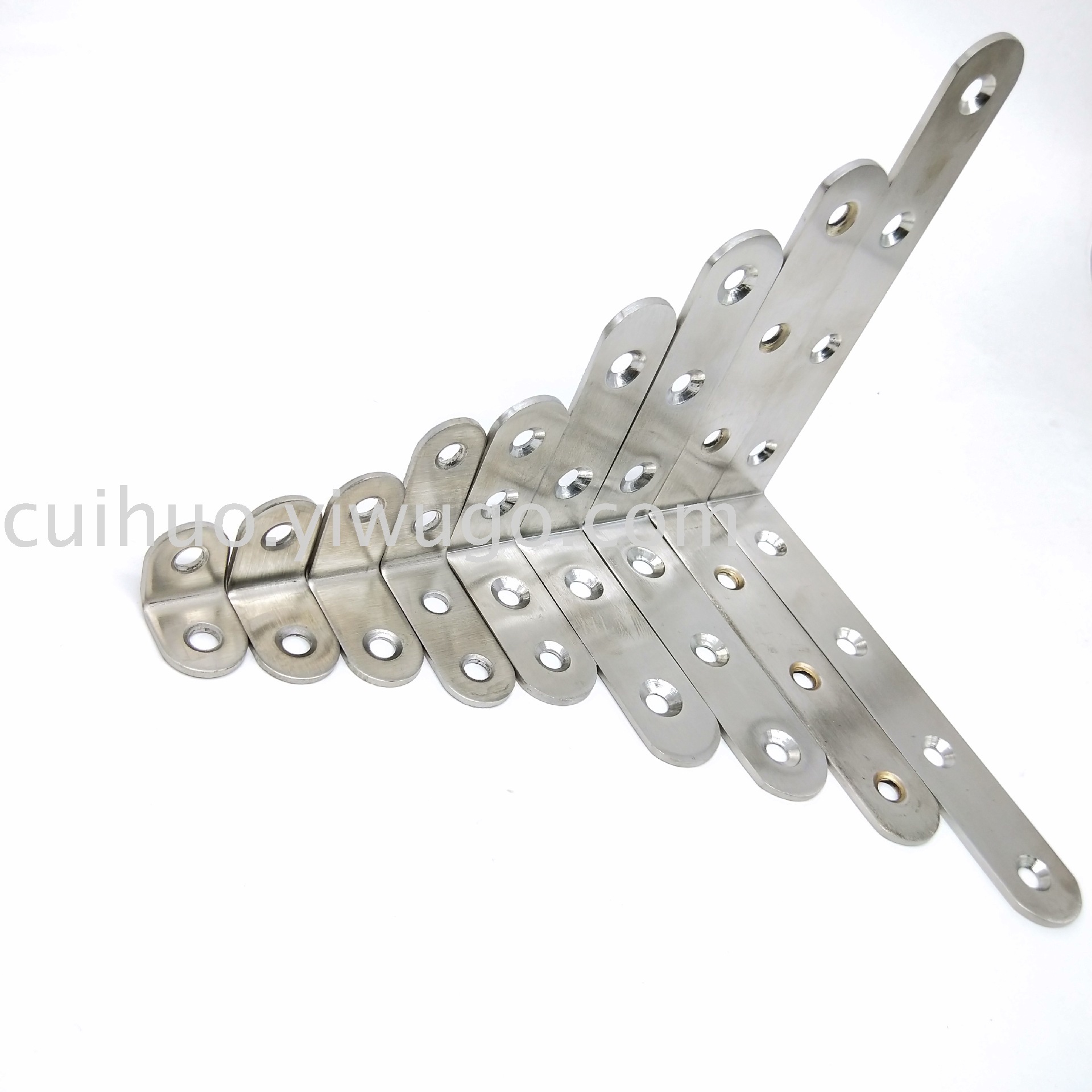 Thickened stainless steel Angle code 90-degree right-angle furniture hardware connection accessories L-shaped layer plate support fixed bracket Item Picture