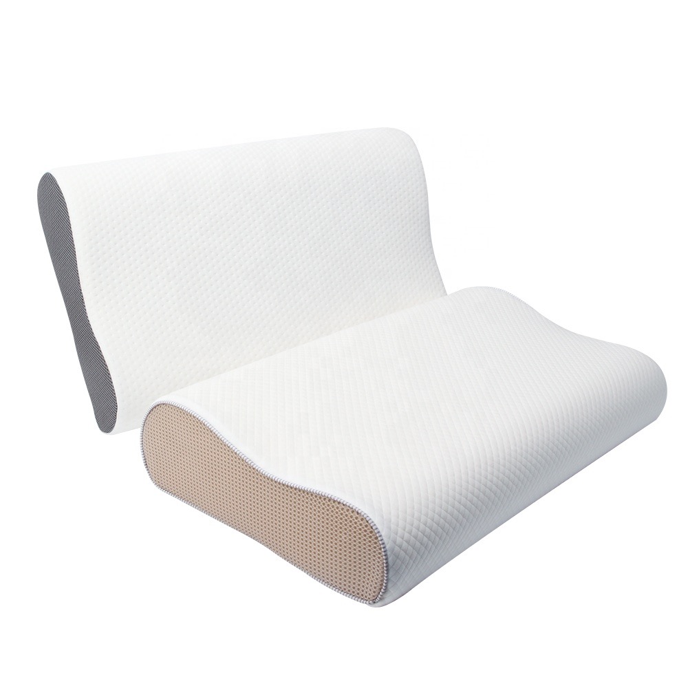 Slow-rebound memory foam high and low pillows, wave pillows, health care pillows, compressible pillows details Picture