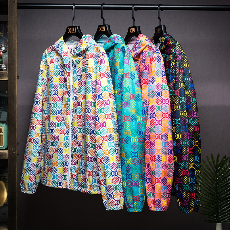 The popular hooded jacket for men, Instagram trendy couple sun-protective clothing, 2021 summer new plus-size women's loose and slimming style Specification image