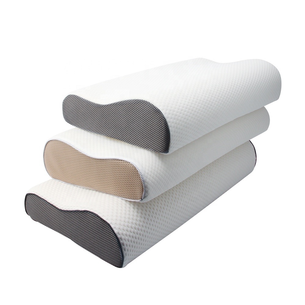 Slow-rebound memory foam high and low pillows, wave pillows, health care pillows, compressible pillows full figure