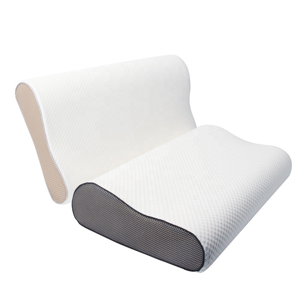 Slow-rebound memory foam high and low pillows, wave pillows, health care pillows, compressible pillows Specification drawing