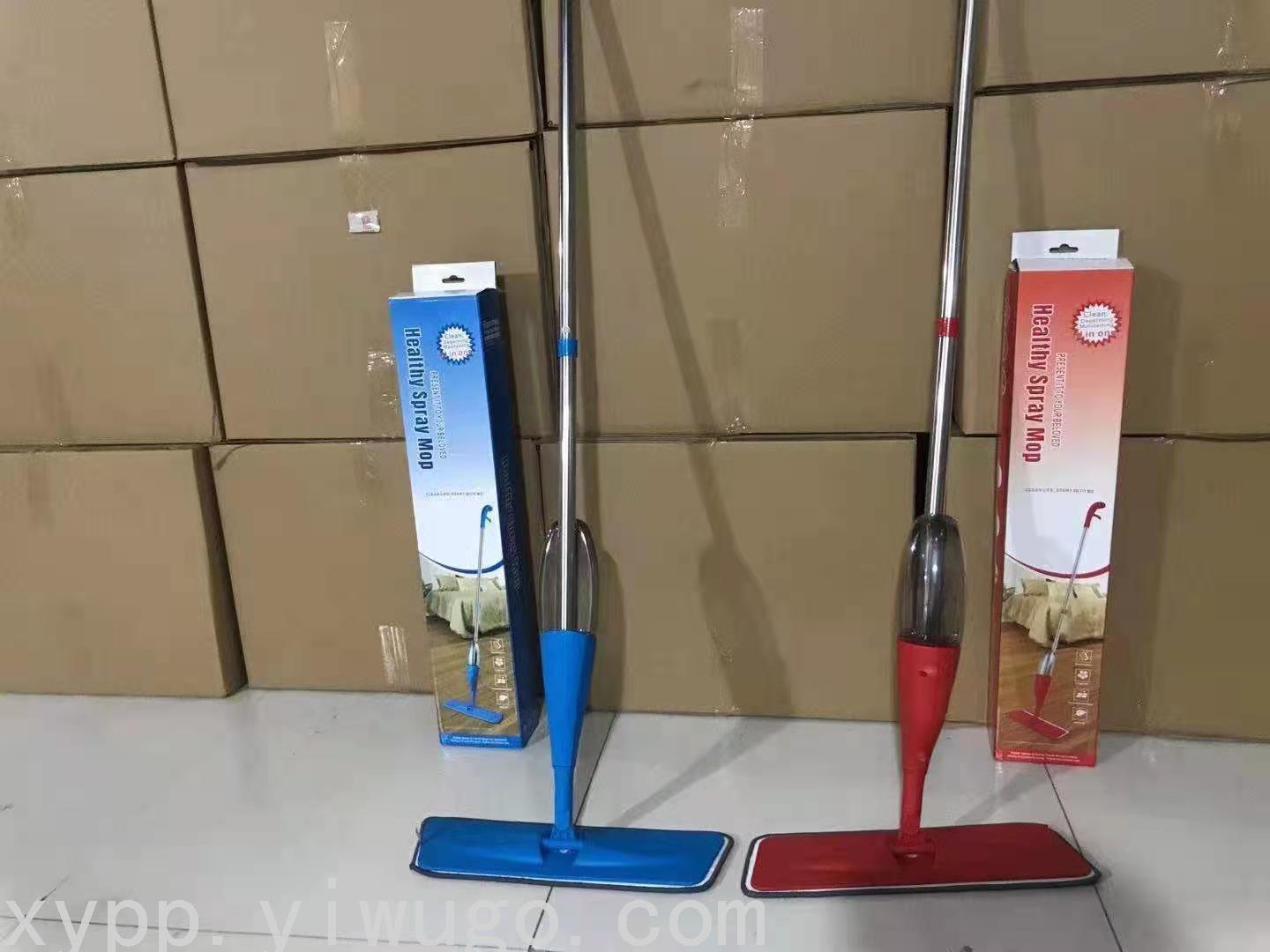 Spray water mop, no need to wash by hand, squeeze water, household lazy mop, flat mop, dry and wet dual-purpose, slightly wet mop details Picture