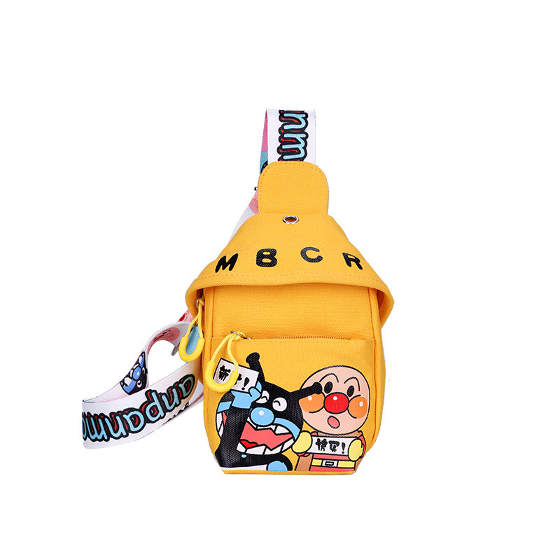 2021 new stylish ins casual Korean-style waist bag, crossbody bag, chest bag, cartoon cute crossbody canvas small bag Item Picture