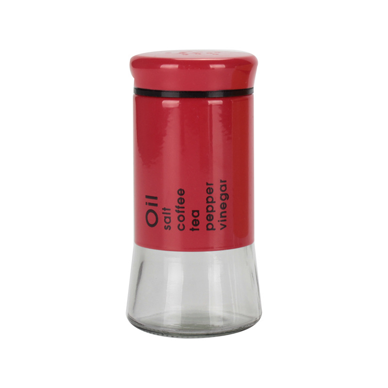 Kitchen Supplies Glass Seasoning Jar Stainless Steel Seasoning Bottle Household Sprinkling Bottle Cumin Seasoning Jar Seasoning Bottle Custom Item Picture