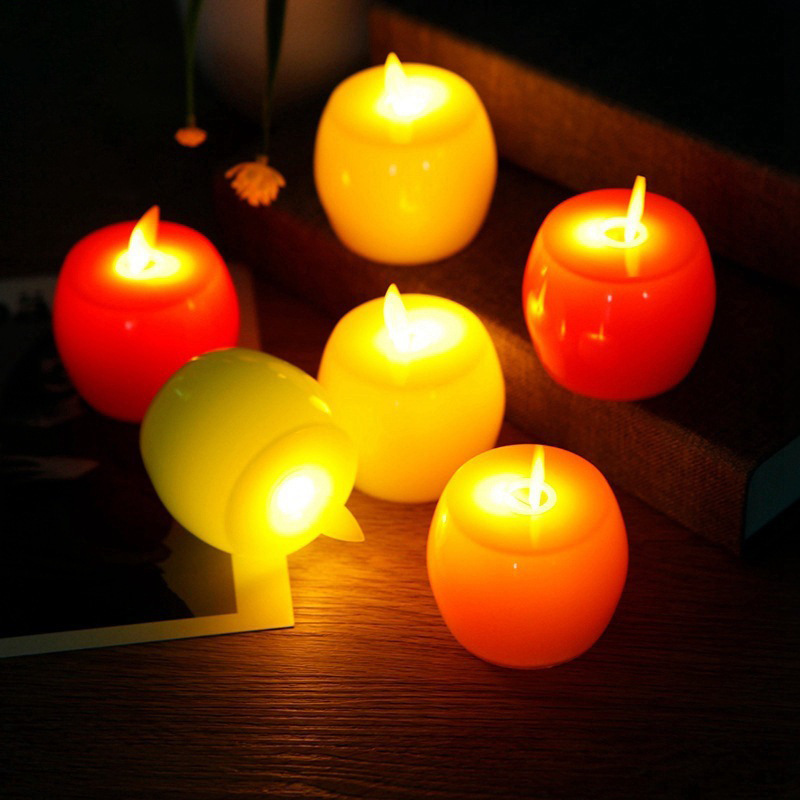 Apple electronic candle decorative handicrafts and ornaments