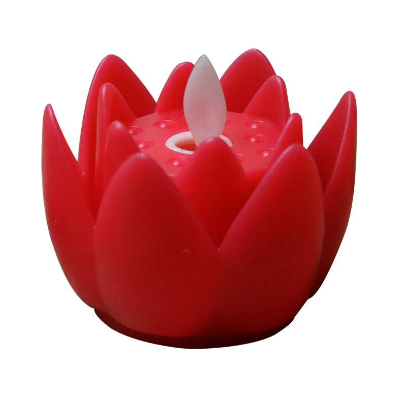 Swinging lotus candles, simulated candles, Buddha offering props, candles, decorative handicrafts and ornaments Application Scenario