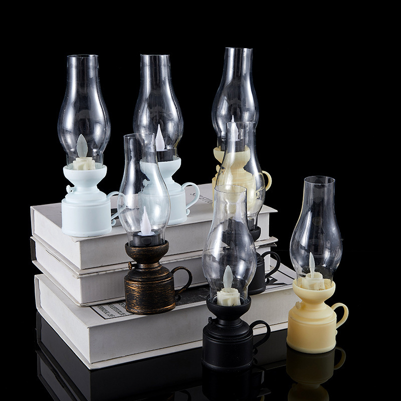 Kerosene lamps, candles, decorative handicrafts and ornaments details Picture