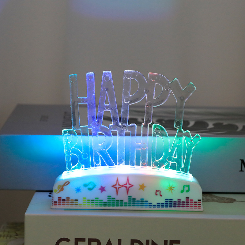 Colorful light digital shaped lamps, birthday candle lamps, led lamps, decorative handicrafts and ornaments Application Scenario