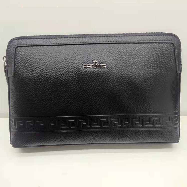 A ding bag quality men's bag 6668 wallet men's envelope bag long zippered grab bag leather bag