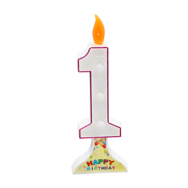 Colorful light digital shaped lamps, birthday candle lamps, led lamps, decorative handicrafts and ornaments Item Picture