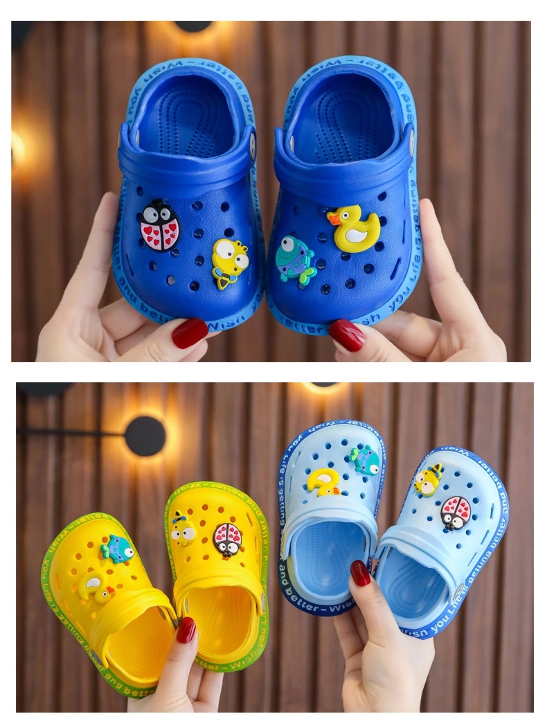 Children's slippers: Summer girls, cute princesses, indoor soft-soled anti-slip, boys, babies, home flip-flops, clogs Item Picture