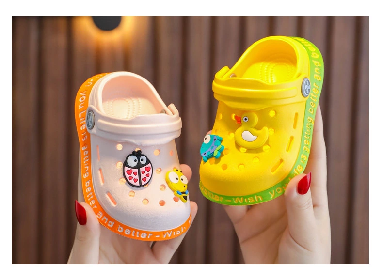Children's slippers: Summer girls, cute princesses, indoor soft-soled anti-slip, boys, babies, home flip-flops, clogs details Picture