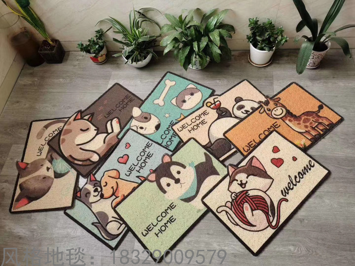 新款宠物异型地垫宠物垫防滑脚垫宠物造型垫地垫高清3D喷印地垫