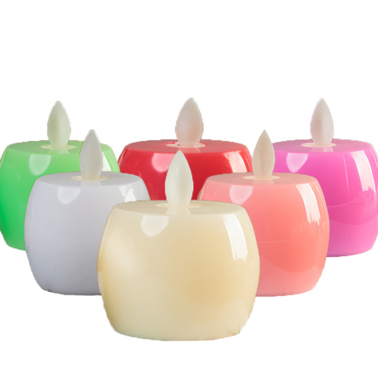 Apple electronic candle decorative handicrafts and ornaments Item Picture