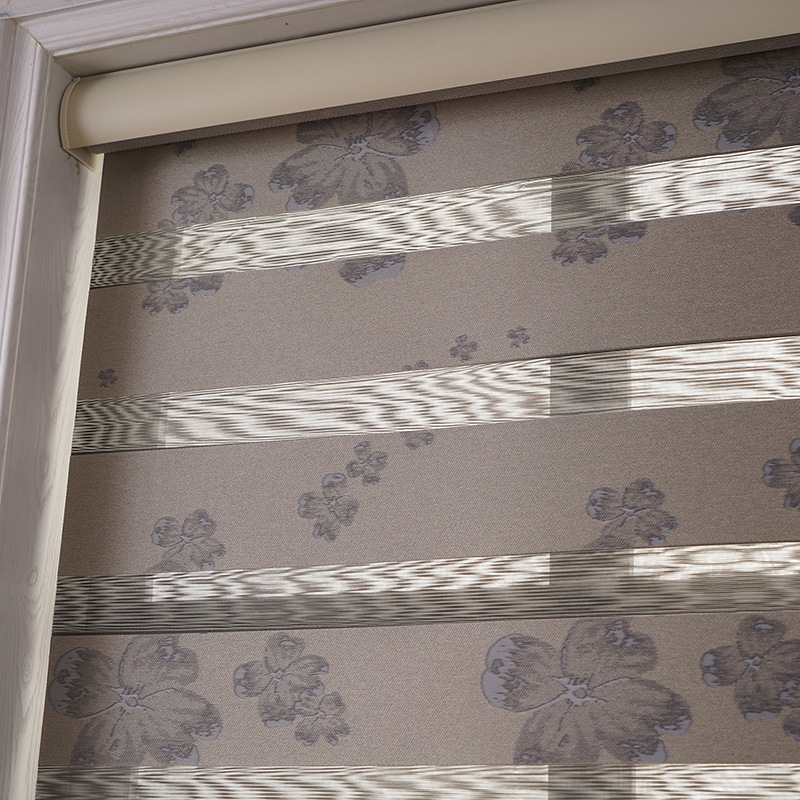 European-style light luxury jacquard fully blackout soft gauze curtains, double-layer day and night curtains, roller blinds, bathroom and office Venetian blinds Specification image