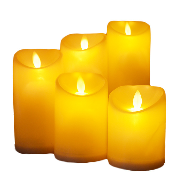 Thick led electronic candle lamp, smooth surface simulation swinging candle decorative handicrafts and ornaments Item Picture