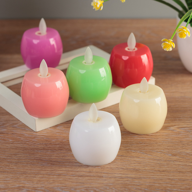 Apple electronic candle decorative handicrafts and ornaments details Picture