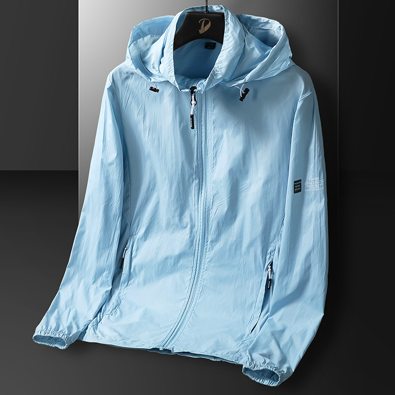 Men's 2021 summer new ice silk sun-protective clothing, ultra-thin breathable jacket, outdoor sun-protective clothing, trendy jacket Application Scenario