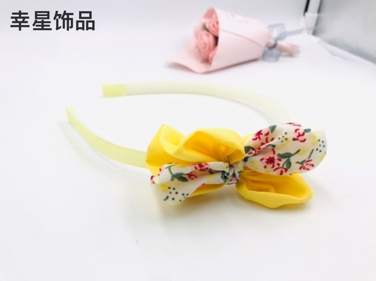 Yongaijiu Ai student headbands, children's cute hair bands, bow hair clips, toothed anti-slip headbands, headwear and hair accessories Item Picture