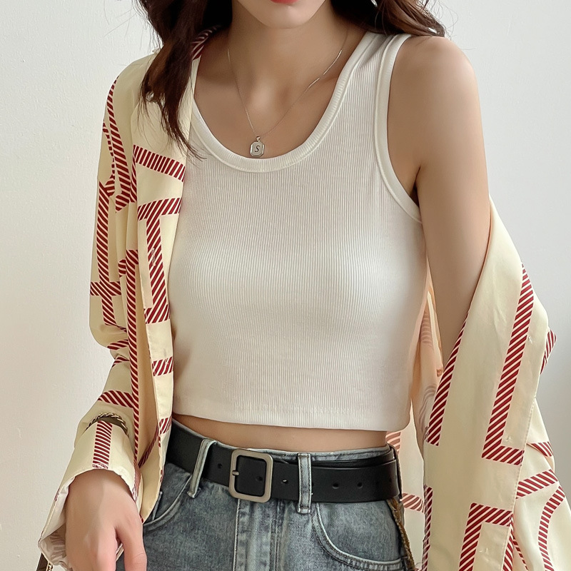 Halterbelt vest women summer with Modal knit bottom shirt sleeveless design of a small number of short clothes