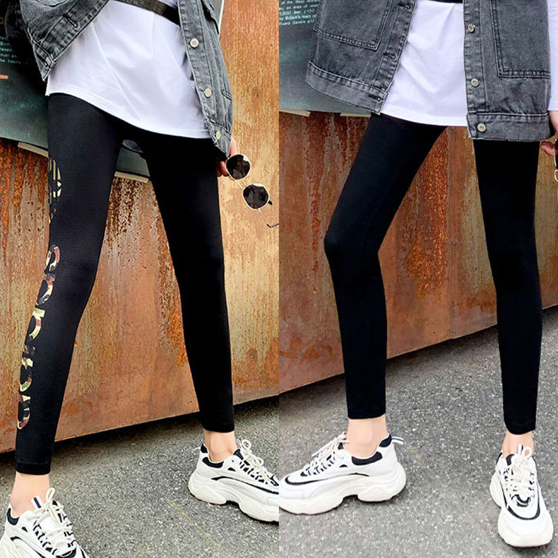 202 Spring/Fall Thin quarter pants for women summer high stretch small leg pants modal NK breathable leggings for women