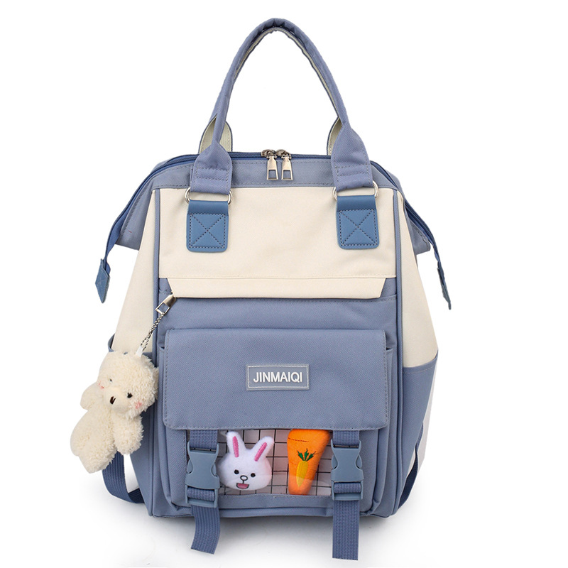 Mochila escolar de cinco piezas bolsa de mujer para niños mochila ligera para niñas para niños de 3 º a 6 º grado mochila de gran capacidad para estudiantes de secundaria Item Picture