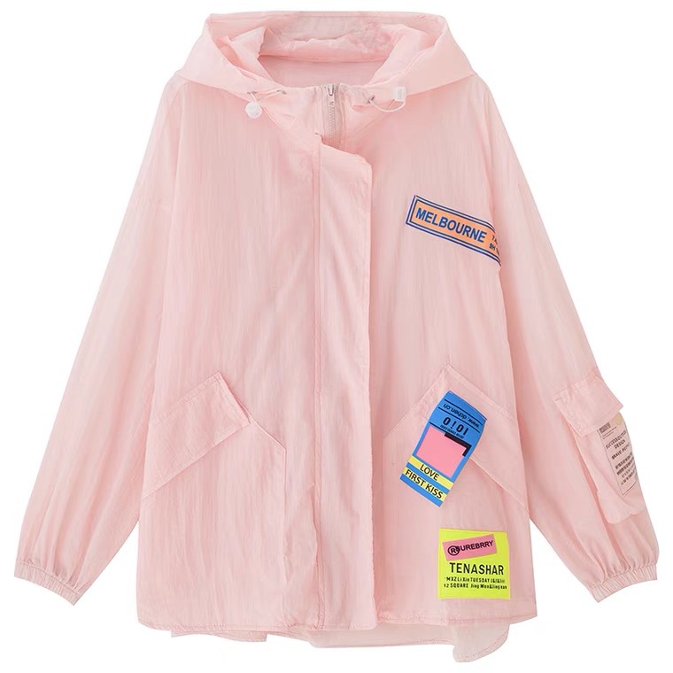 Candy-colored sun-protective clothing for women, mid-length summer 2021 new style loose light jacket, breathable sun-protective shirt, sun-protective clothing Item Picture