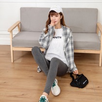 Modal 9 leggings women wear the new grey plus-size plus plus-size long Johns with versatile skinny leggings