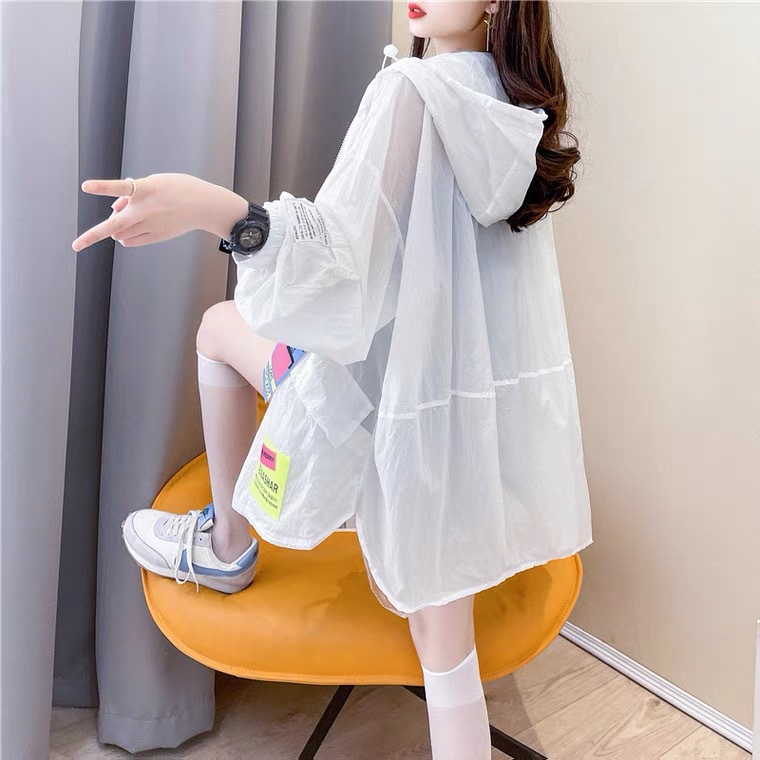 Candy-colored sun-protective clothing for women, mid-length summer 2021 new style loose light jacket, breathable sun-protective shirt, sun-protective clothing Application Scenario