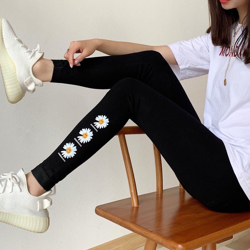 New Modal black leggings for women wear thin spring and winter stretch yoga slimming small foot pants