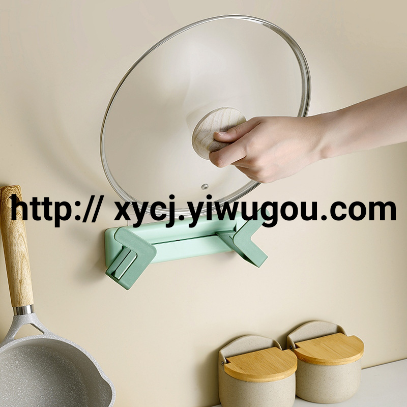 Adjustable pot lid rack, wall-mounted kitchen storage rack, rack for pot LIDS without drilling holes, cutting board and chopping board storage rack details Picture