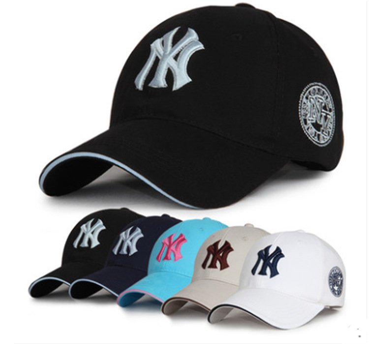 Manufacturer's outdoor hats, sports and casual baseball caps, embroidered letters, all-cotton couple wholesale sun hats