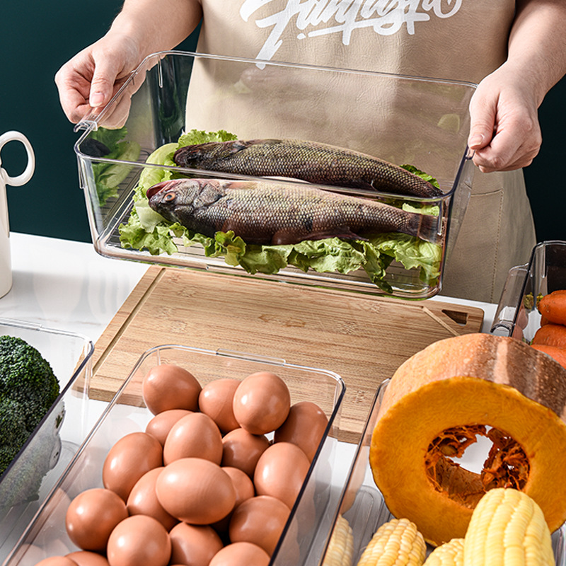 Kitchen refrigerator storage box storage box storage box for refrigerating vegetables storage compartments for food storage