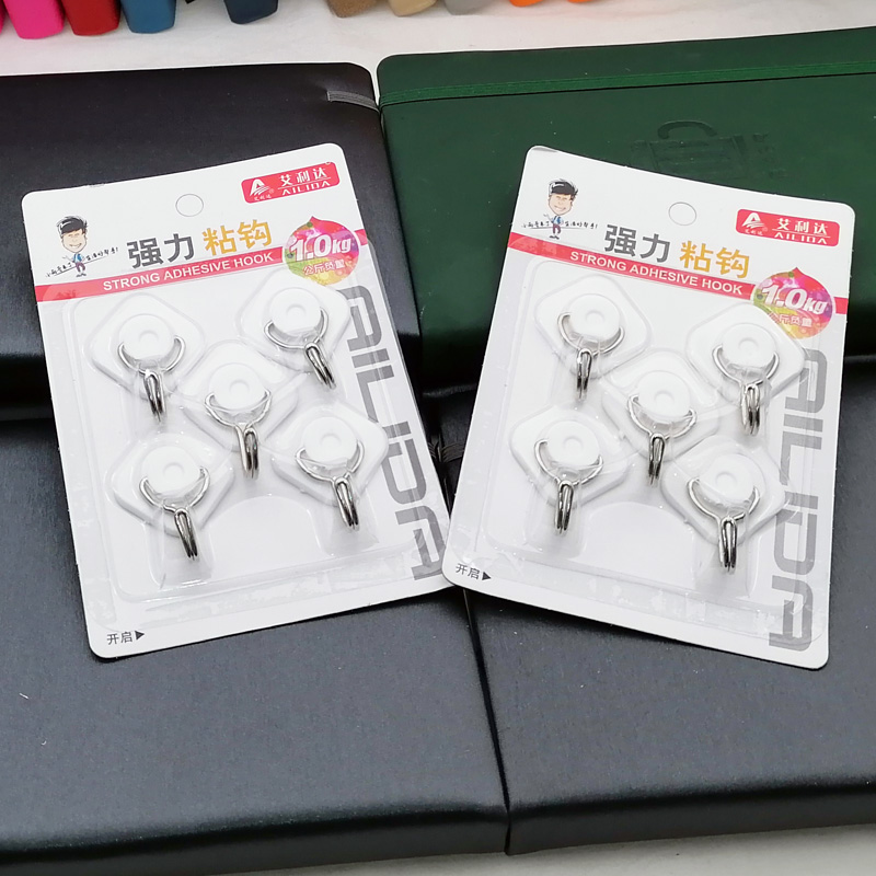 L1235 902# Series Five sticky hooks Restaurant Bedroom sticky Hooks Hooks Yiwu 2-yuan Store Item Picture